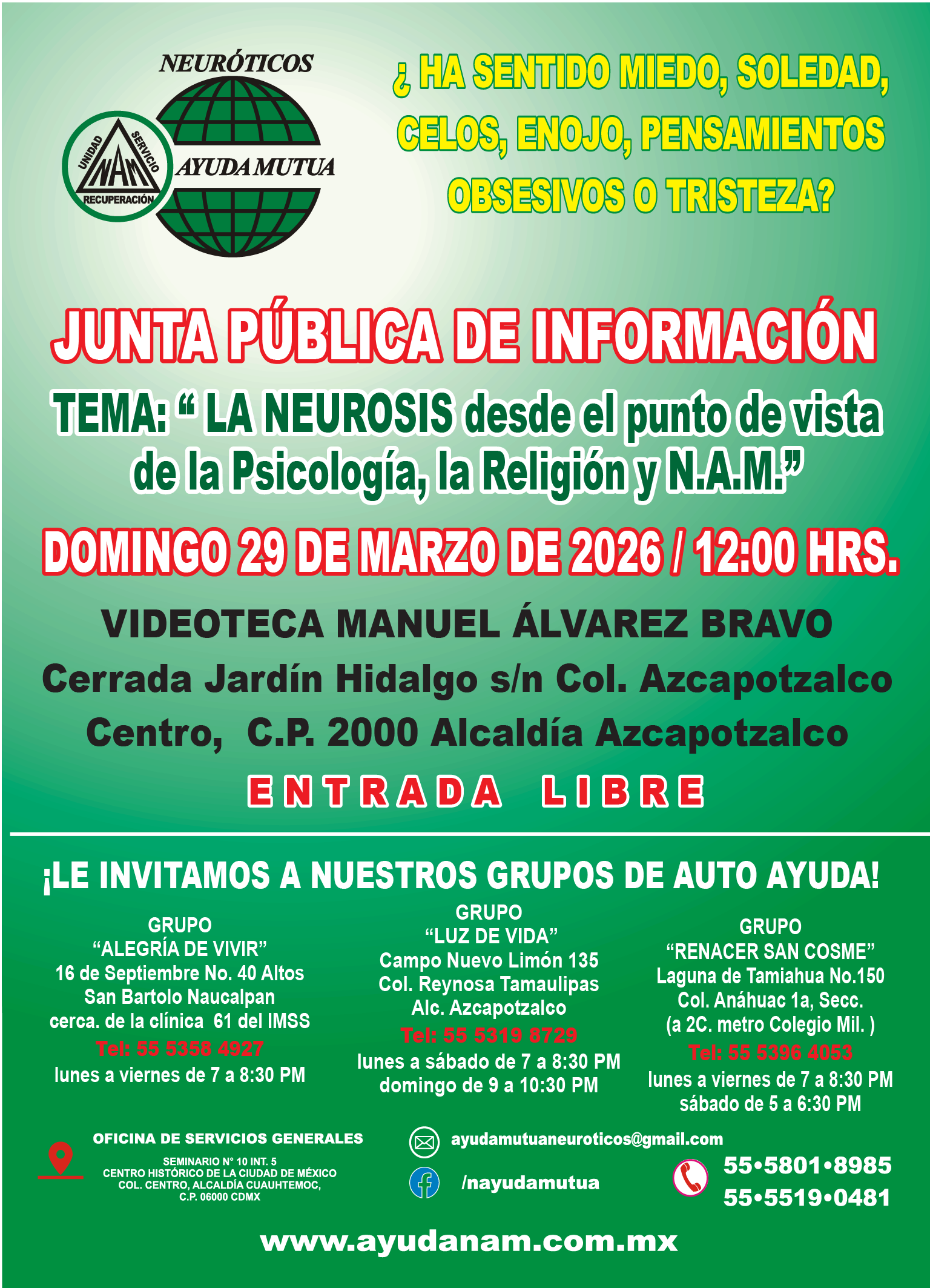 evento NAM noviembre